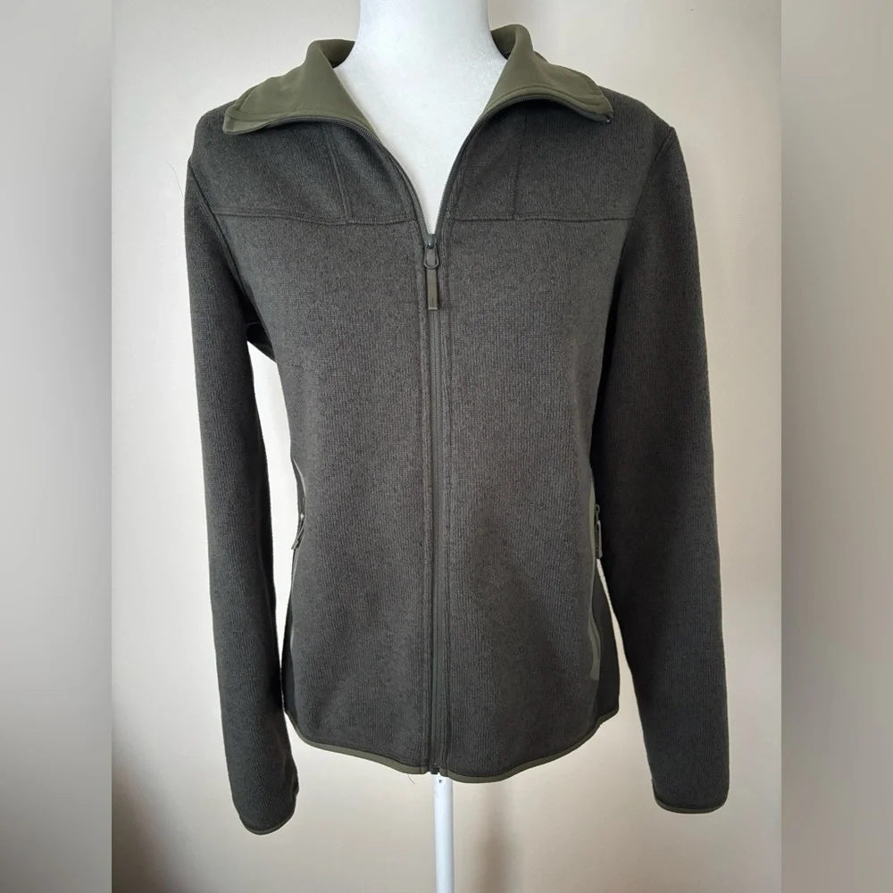 Arc’teryx Full Zip Forest Green Sweater Jacket - Picture 7 of 14